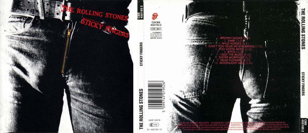 The ROLLING STONES sticky fingers